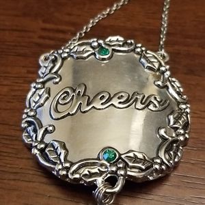 Wine or Liquor Bottle Christmas Label Charm